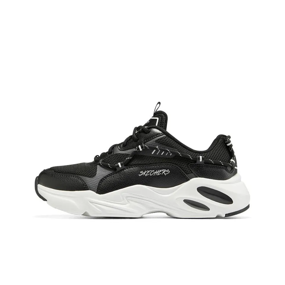 Skechers Stamina Airy Low Топ Кэжуал Женский Черный Белый