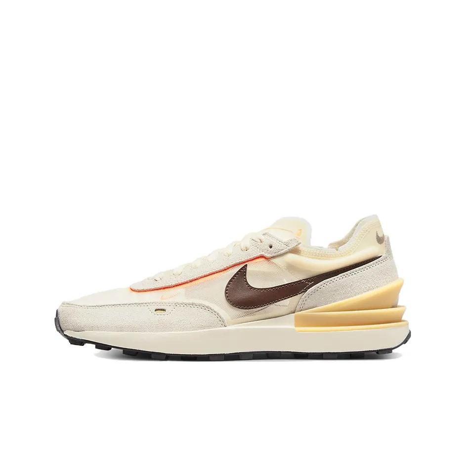 Nike Waffle One Slip Resistant Abrasion Resistant Дышащий Lightweight Low Top Casual Men's Beige Brown