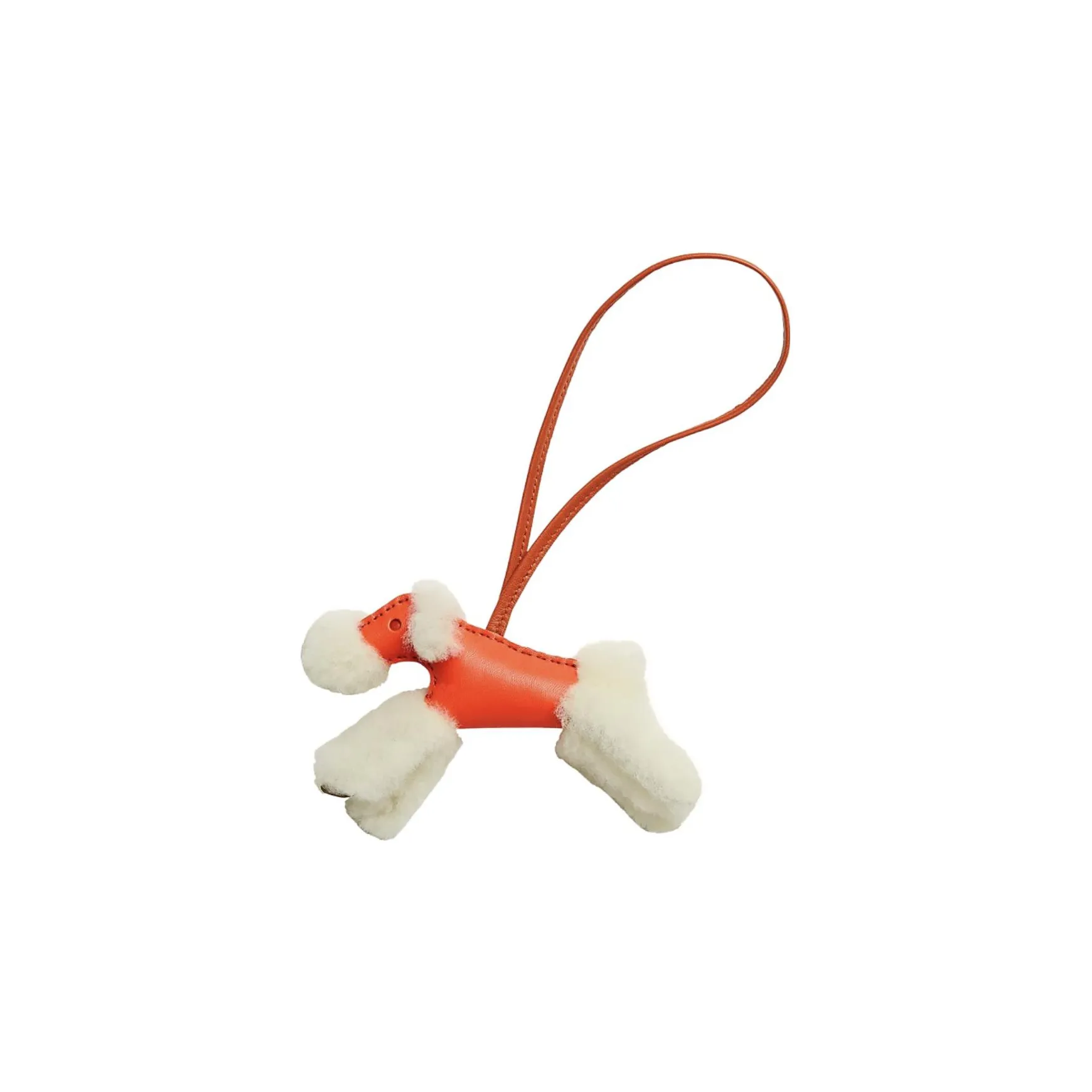 HERMES Budy Sheepskin Pendants Unisex