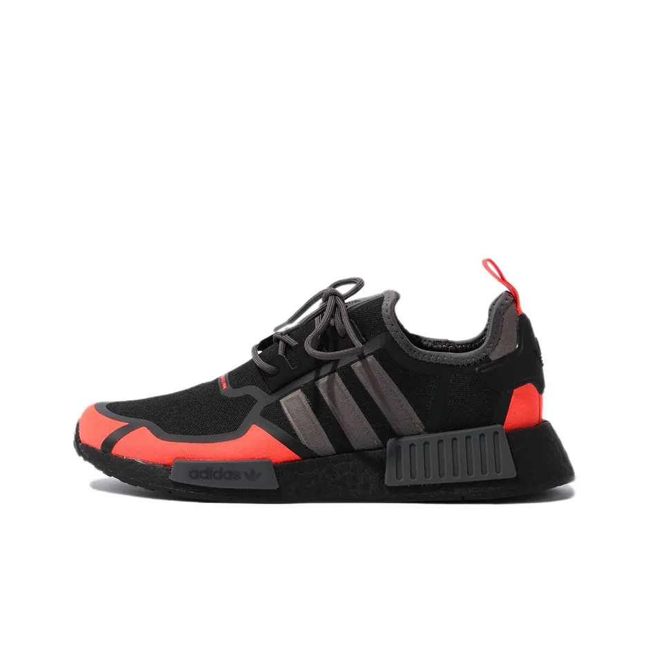 Adidas Nmd R1 Core Black Solar Red Grey