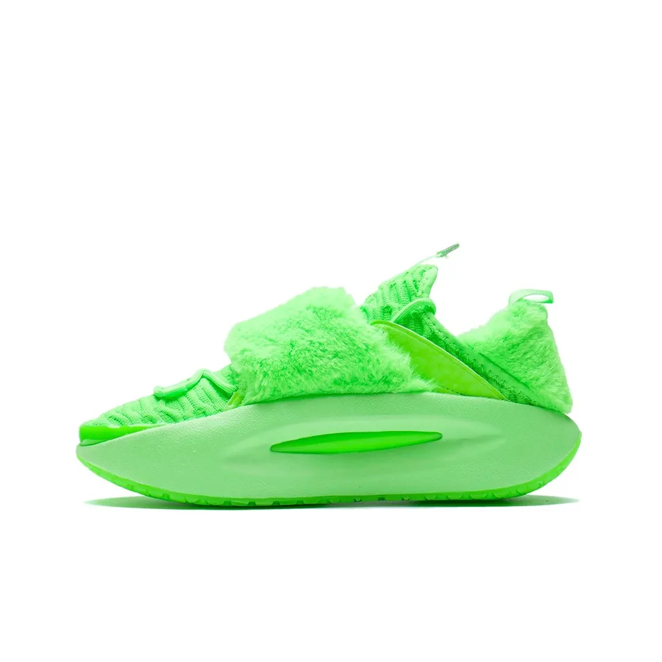 LiNing Cushioned Anti Slip And Wear Resistant Lightweight Low Top Sports Casual Shoes Women's Fluorescent Verdant Green