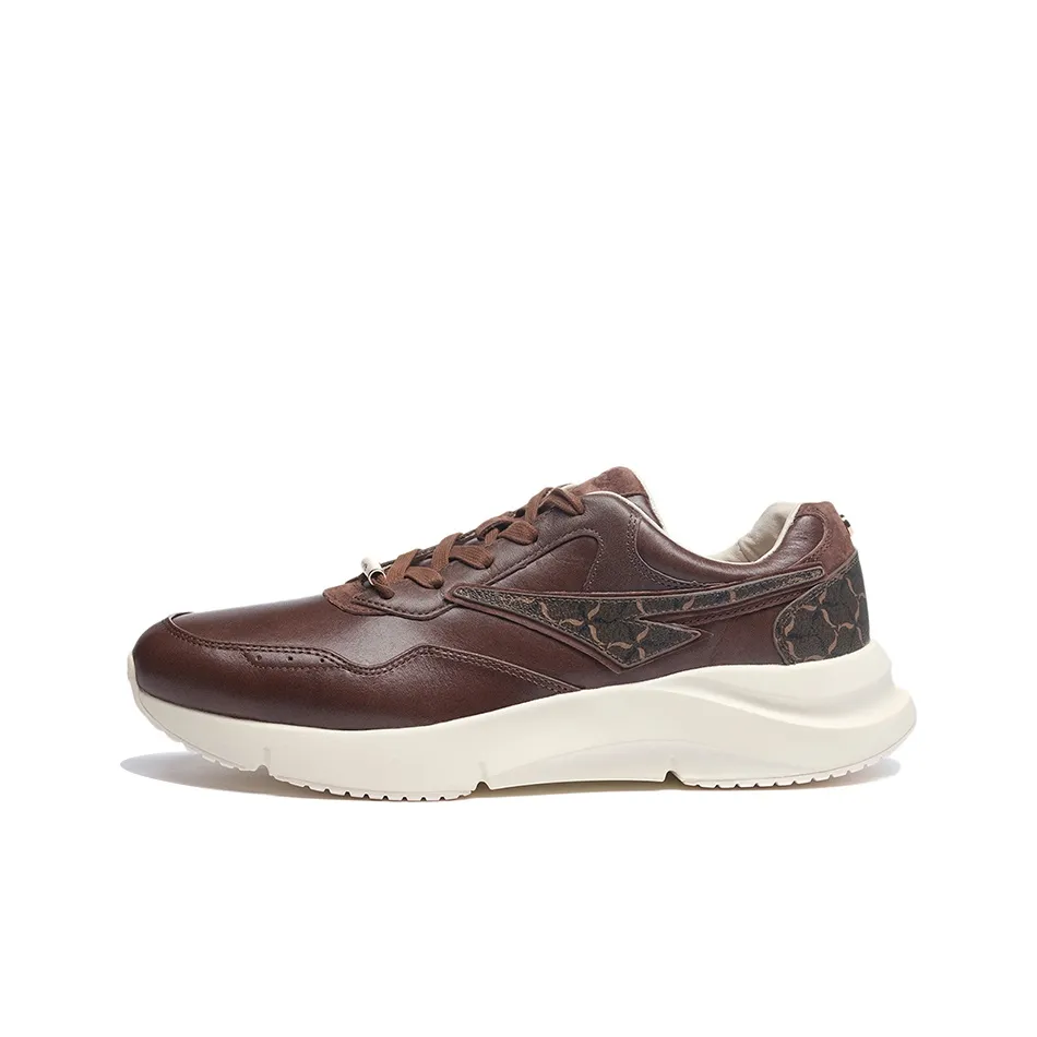 LiNing Commuter Series Cushioning Anti-Slip And Wear-Resistant Low-Top Sports Casual Shoes Men's Terracotta Brown