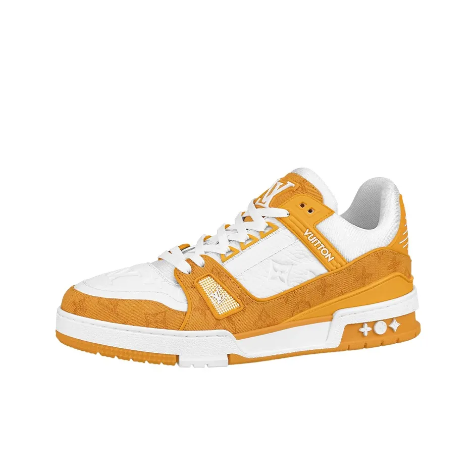 LOUIS VUITTON Trainer Low 'Yellow Monogram Denim'