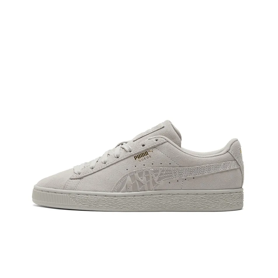 PUMA Suede Series MONO Deboss Low Скейтборд Кроссовки Унисекс Серый