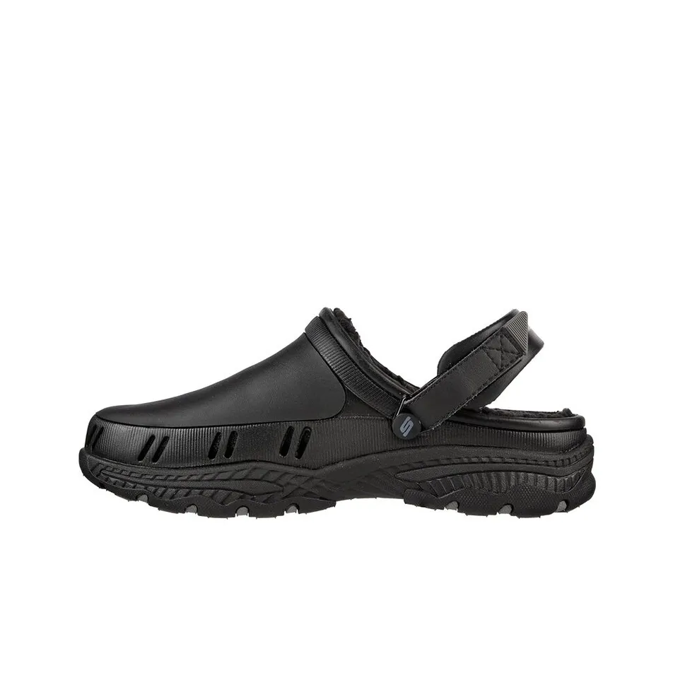Skechers Foamies CRESTON ULTRA Утепленные Cozy Vibez Домашние тапочки Мужские Черные