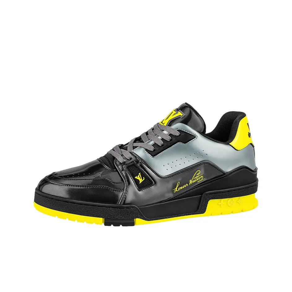 LOUIS VUITTON Trainers 'Black Yellow Silver'
