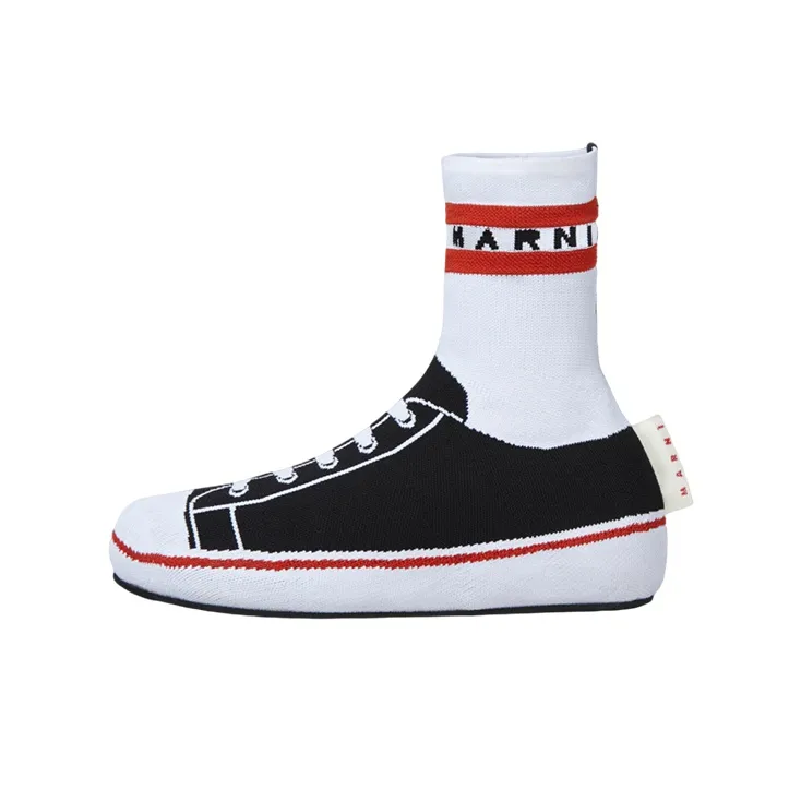 Marni Высокие Кроссовки для скейтбординга Женские Черные