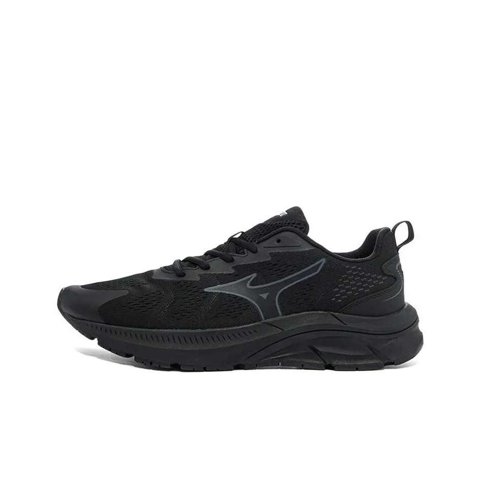 Mizuno PI Slip-Resistant Abrasion-Resistant Breathable Lightweight Low-Top Casual Unisex Black Mizuno PI Устойчивый к скольжению Устойчивый к истиранию Дышащий Легкий Низкий Топ Повседневный Унисекс Черный