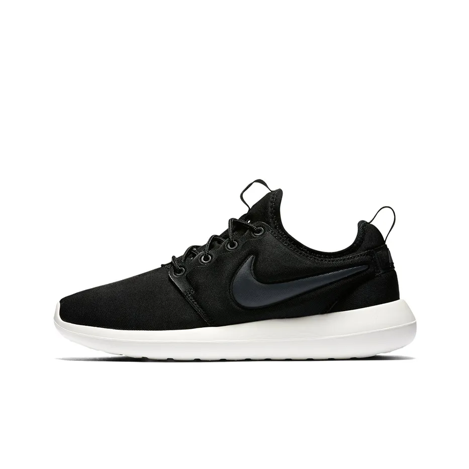 Nike Roshe Two Амортизирующие противоскользящие устойчивые к истиранию дышащие низкие беговые кроссовки для женщин черные