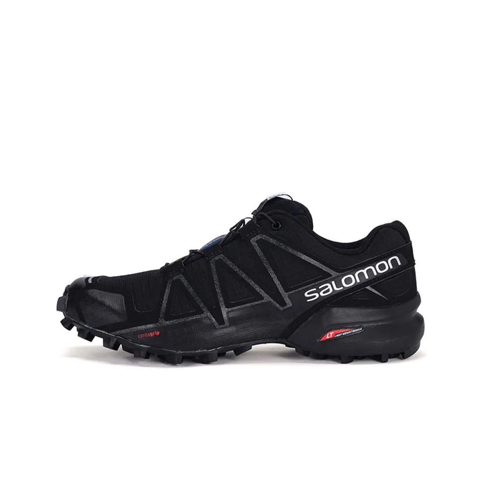 SALOMON Speedcross 4 Abrasion Resistant Low Top Running Shoes Men's Black