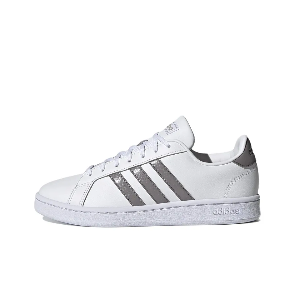 Adidas Neo GRAND COURT Slip Resistant Abrasion Resistant Низкий Топ Кроссовки для тенниса Женские Белые