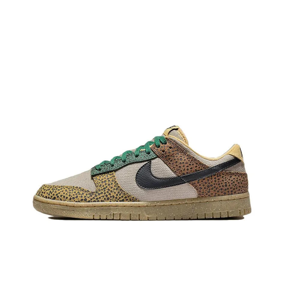 Nike Dunk 'Safari' Slip Resistant Abrasion Resistant Легкий Низкий Топ Скейтборд Кроссовки Мужские Коричневые