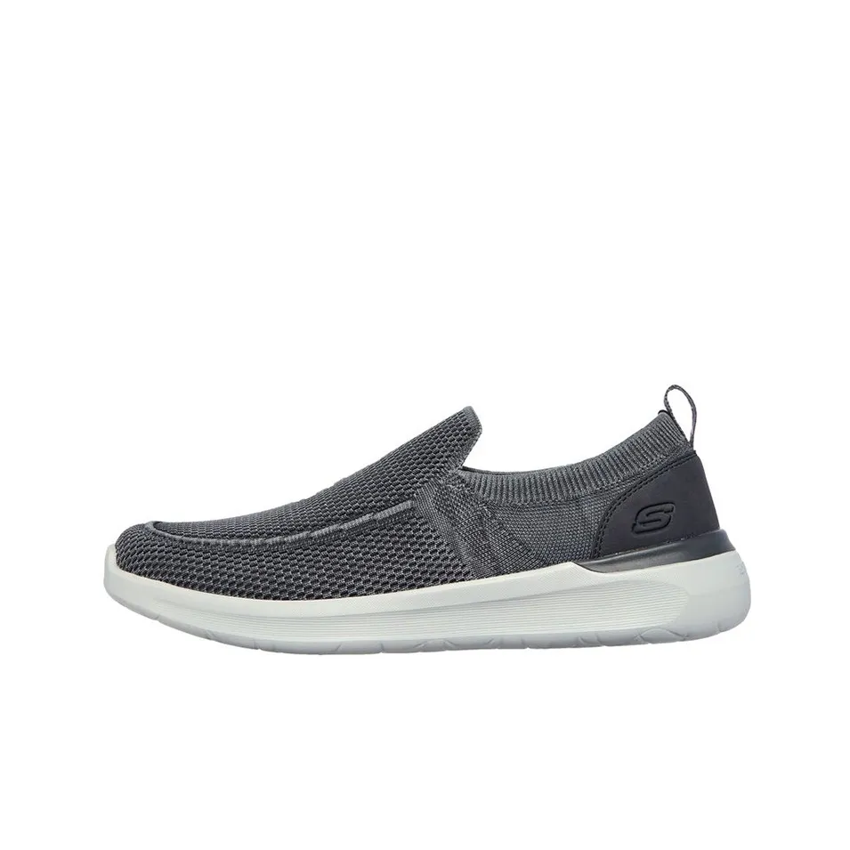 Skechers Lattimore Low Top Casual Shoes Men's Charcoal Black