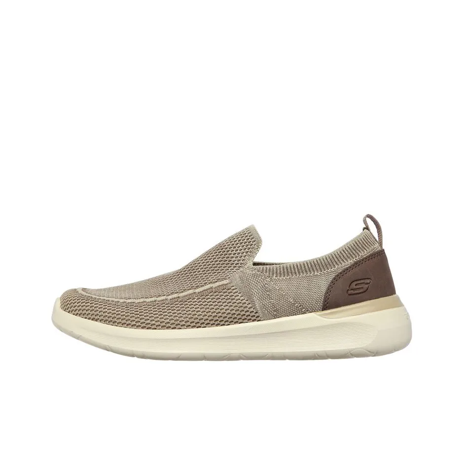 Skechers Lattimore Warner Low Top Casual Shoes Men's Khaki