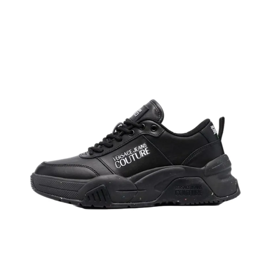 VERSACE Jeans Couture Low Top Casual Shoes Women's Black