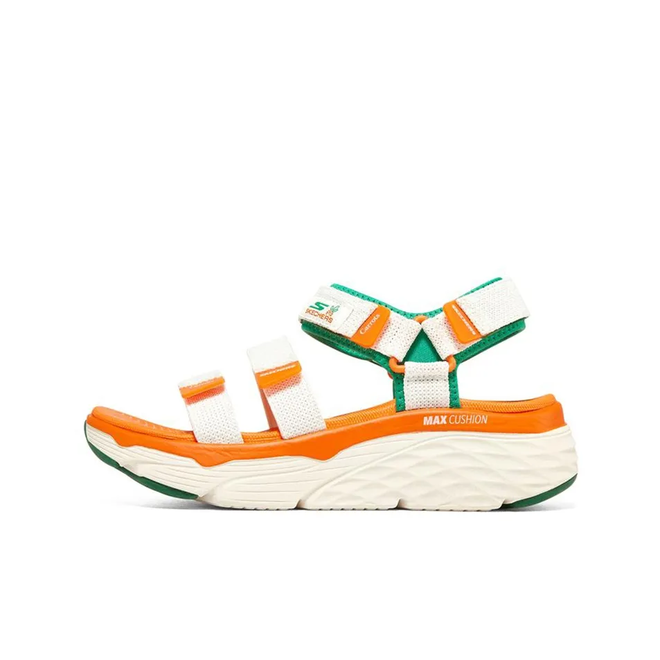 Skechers Max Cushioning 'White Orange Green' Women's
