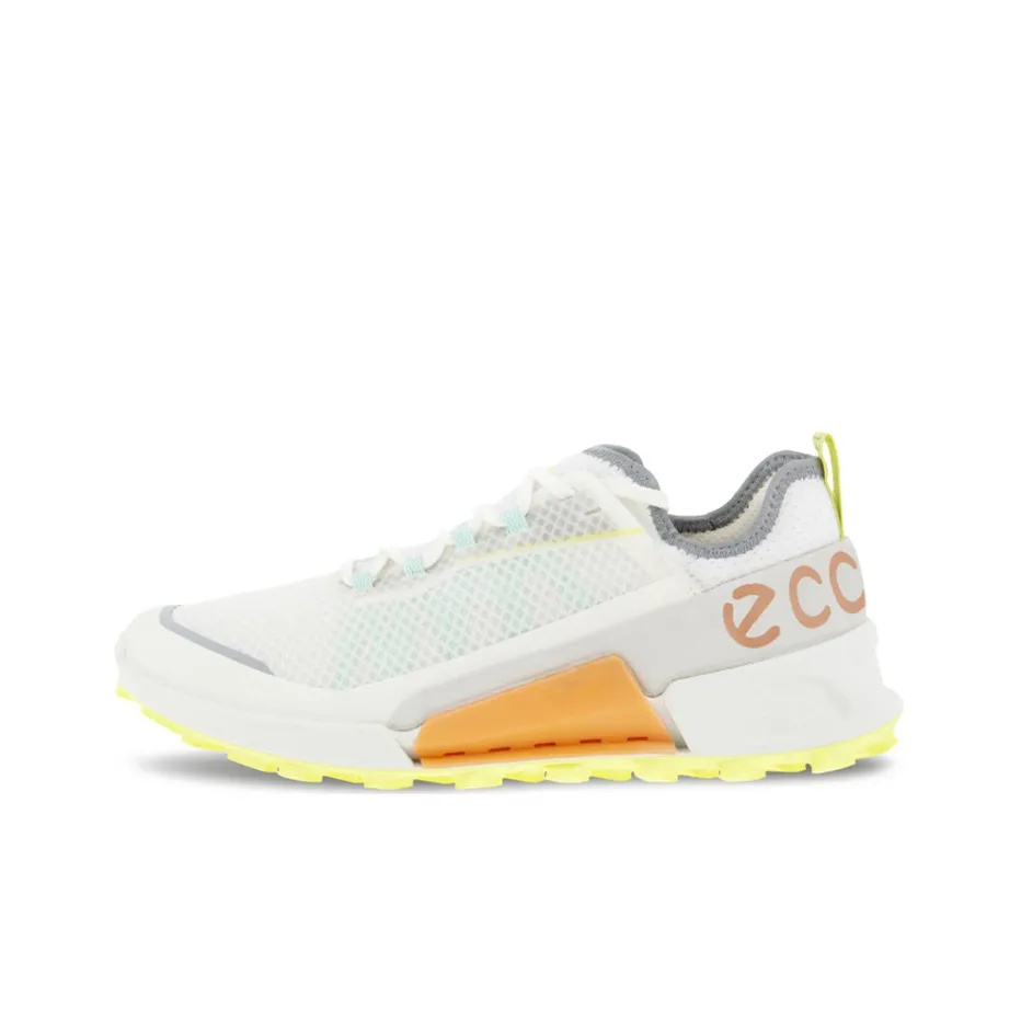 Ecco Устойчивость к истиранию низкий топ повседневная обувь женский белый желтый