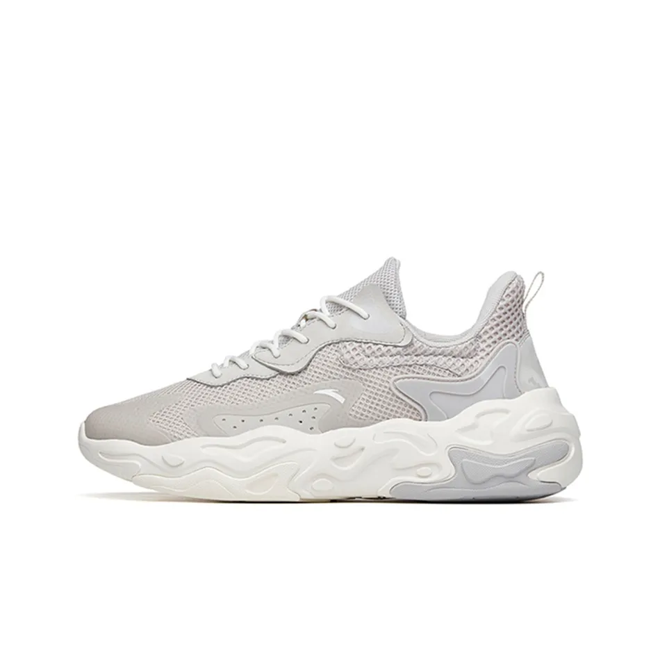 ANTA Butterfly Metamorphosis Дышащий Низкий Топ Спортивная Повседневная Обувь Мужская Серый