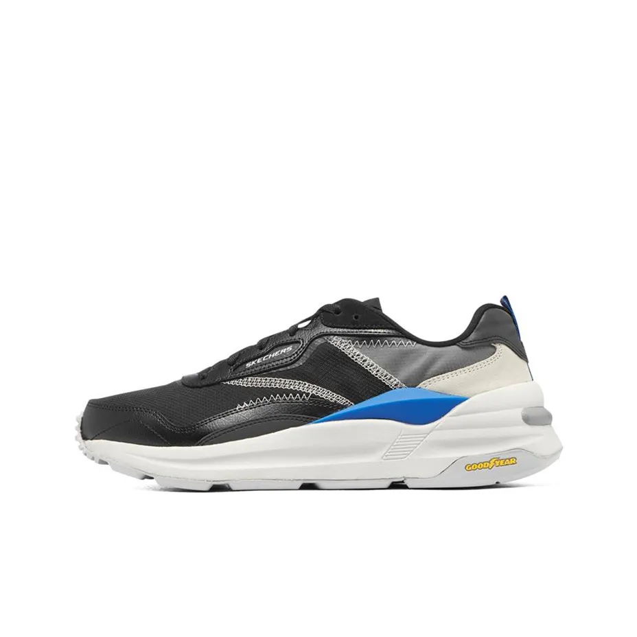 Skechers Global Jogger Low Топ Повседневные Беговые Кроссовки Мужские Черные Серые Синие