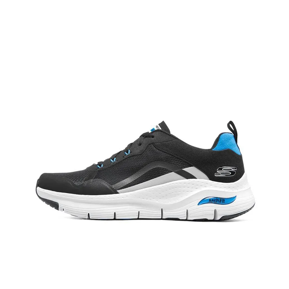 Skechers Arch Fit Shoes 'Black White Blue'
