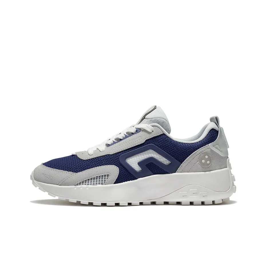 LINING CF Yuehua 2,0 Амортизаторы Slip-resistant устойчивые к истиранию Низкий топ Casual Мужской Серый Синий