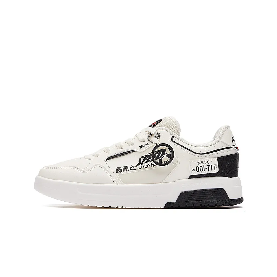 TOUWENZI D x 361° Headword D Co Branded Slip Resistant And Breathable Low Top Skateboard Shoes Women's Feather White