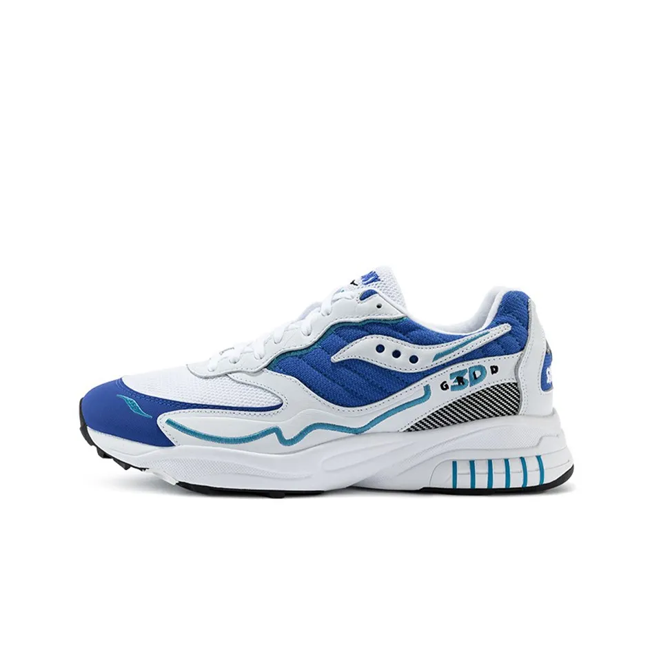 Saucony 3D Grid Hurricane White Royal