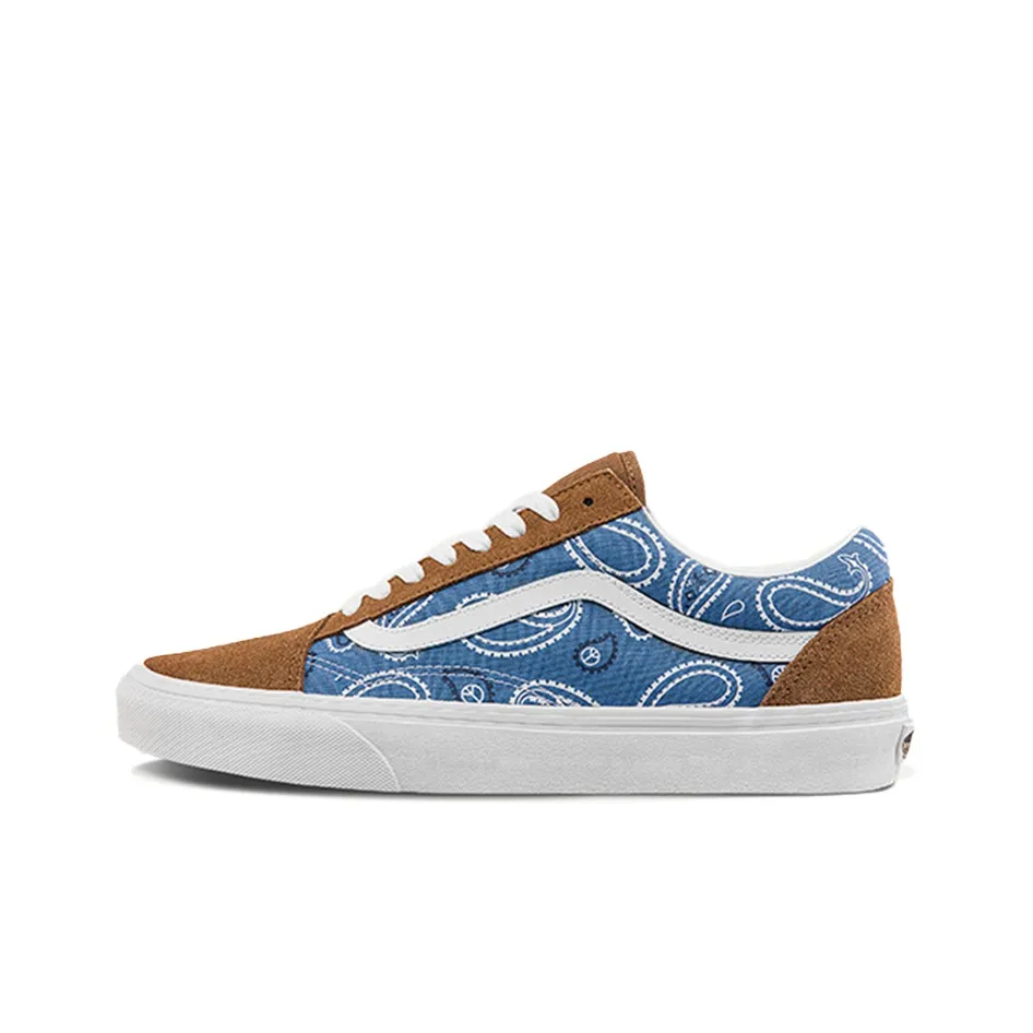 VANS Old Skool Collection Низкие Кроссовки для Скейтбординга Унисекс Синие Зеленые
