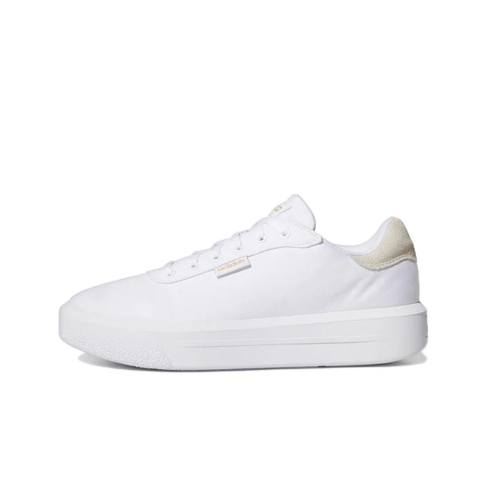 Adidas Court Platform Cln 'White Gold Metallic' Women's