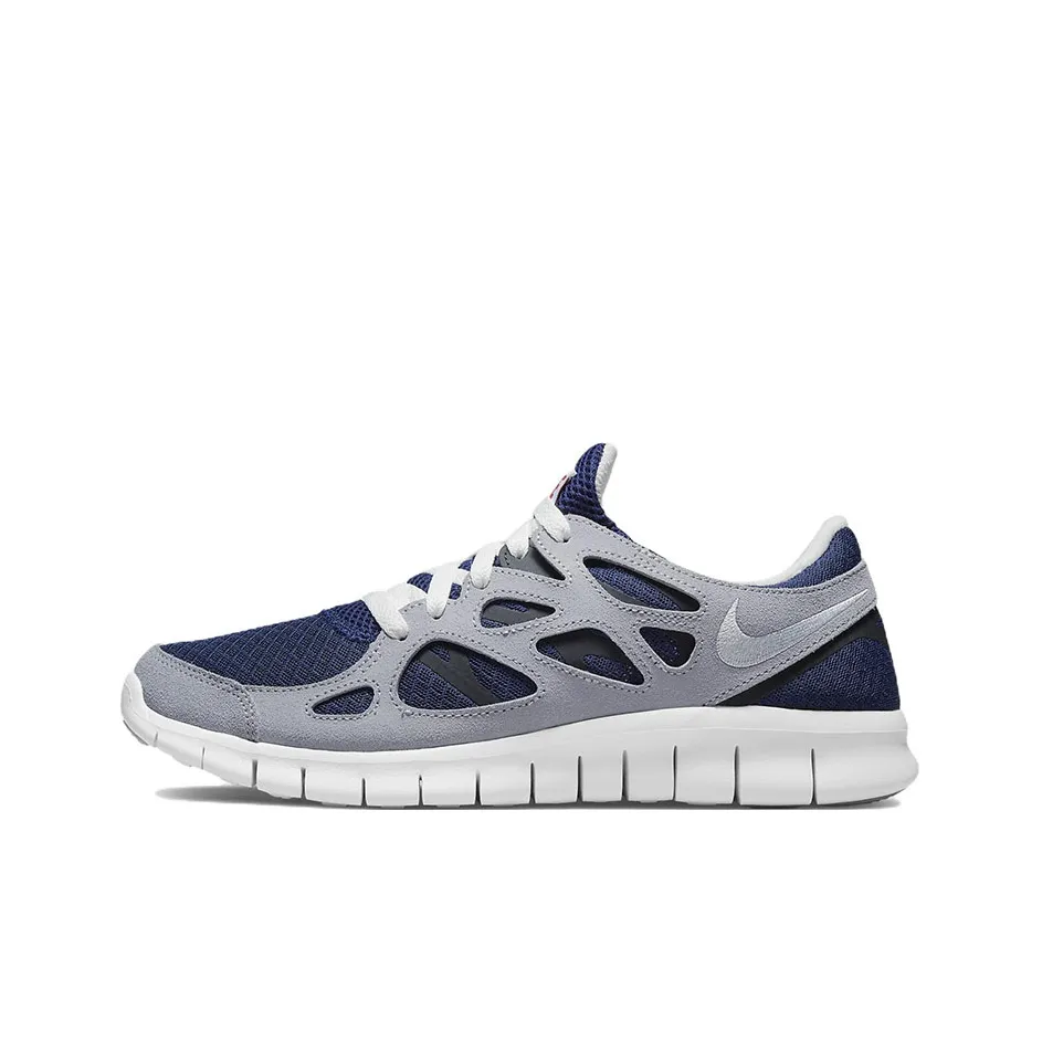 nike printable Free Run 2 'Midnight Navy Wolf Grey'