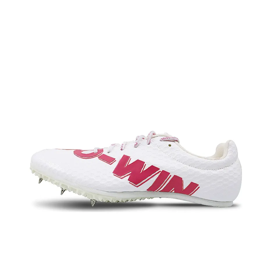 DO WIN Амортизаторы Slip-resistant устойчивые к истиранию низкий топ кроссовки для бега Sprint унисекс розовый белый