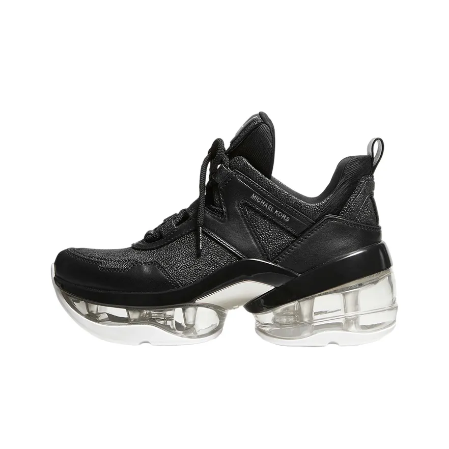 MICHAEL KORS Olympia Cushioning Anti Slip And Wear Resistant High Top Casual Shoes Women's Black
