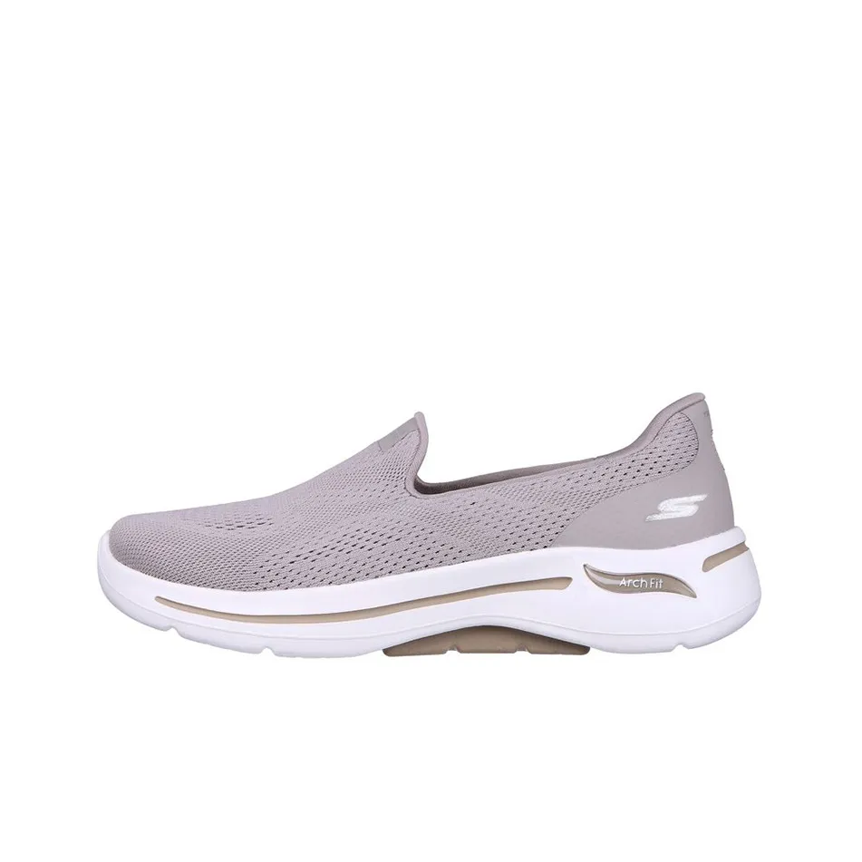 Skechers Go Walk Arch Fit Low Top Casual Shoes Women's Taupe