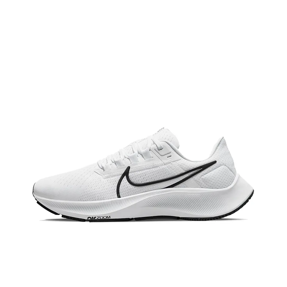 Nike Pegasus 38 Low Топ Беговые кроссовки Женские Белый Черный