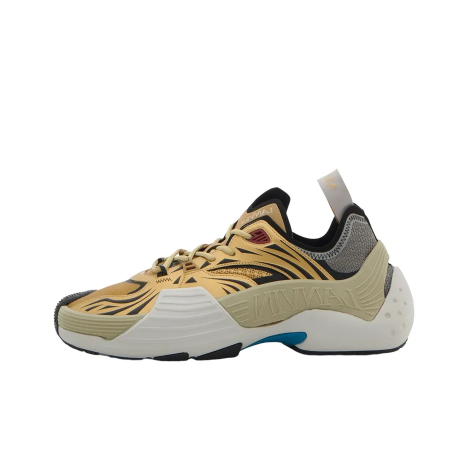 Lanvin Низкий Топ Спортивный Лайфстайл Повседневная Обувь Мужская Бежевая