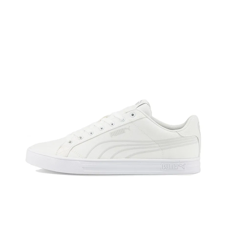 PUMA Smash Series Vulc V3 Lo CV Low Top Скейтборд Кроссовки Унисекс Белый