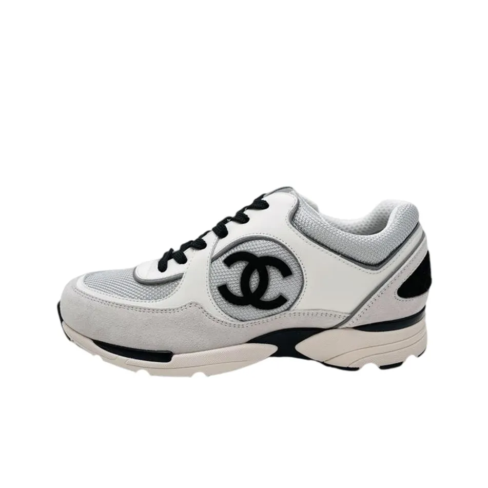 CHANEL Sneaker 'White Light Grey Black' Women's