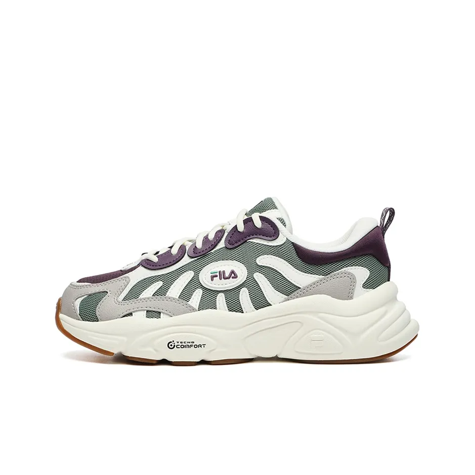 FILA Keppler Cushioning Anti Slip And Wear Resistant Low Top Casual Shoes Cleated Women's Gray