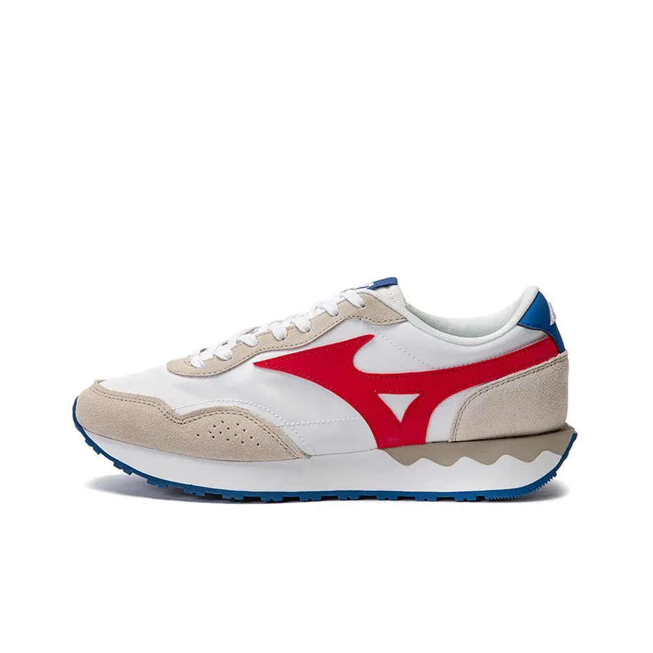 Mizuno LG 70s Anti-Slip And Wear-Resistant Breathable Low-Top Casual Shoes Unisex White Gray Red