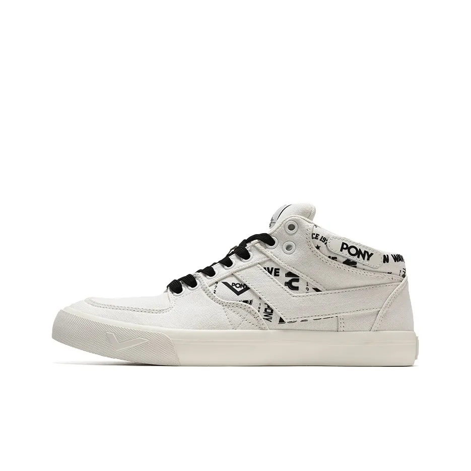 PONY Atop Дышащие Низкие Кроссовки для Скейтбординга Женские Белые