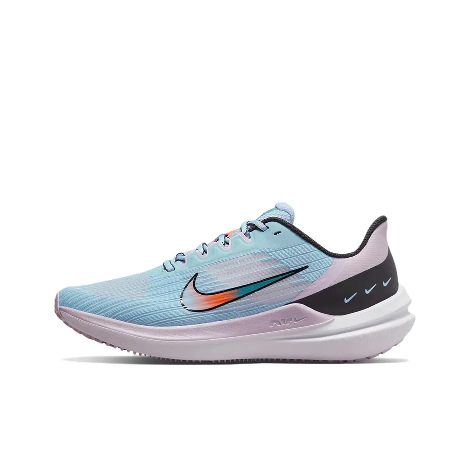 Nike Winflo 9 Running Shoes Women's Low Top Blue/Pink