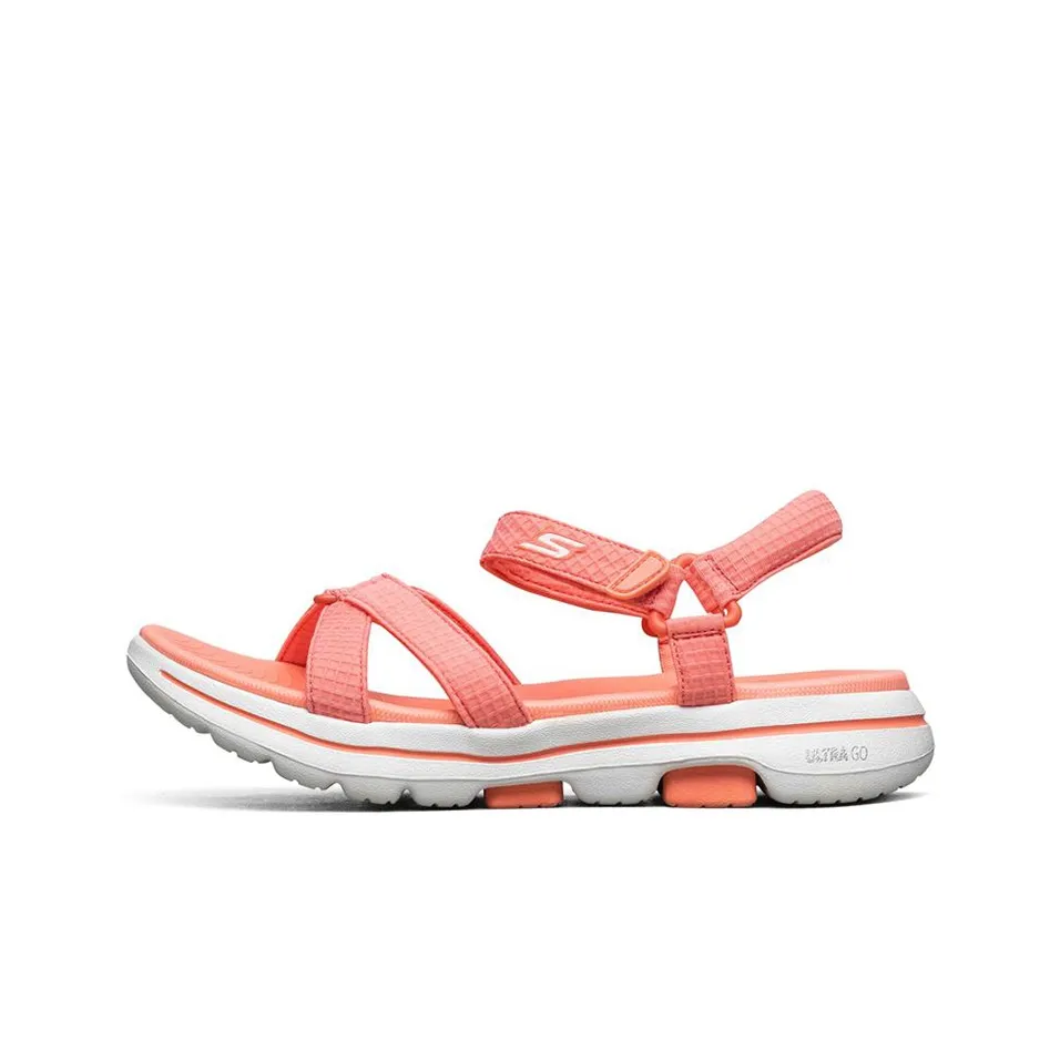 Skechers Go Walk 5 'Orange White' Women's