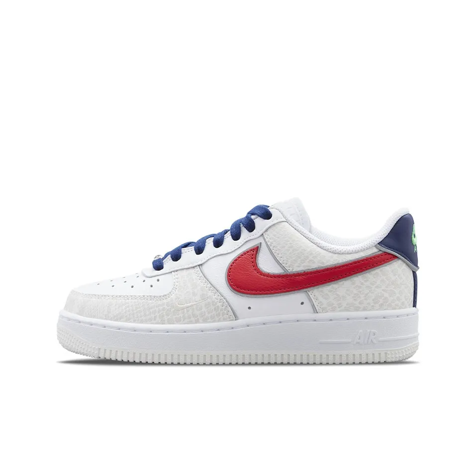 Nike Air Force 1 '07 Lx 'Just Do It   White University Red Snakeskin' Women's