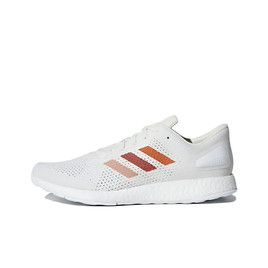 Adidas Pureboost Dpr Slip Resistant Abrasion Resistant Низкий Топ Беговые кроссовки Унисекс Белый