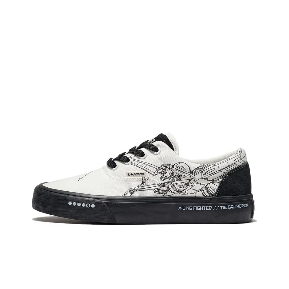 Li Ning X Star Wars Skateboarding Low 'Creamwhite Black' Women's