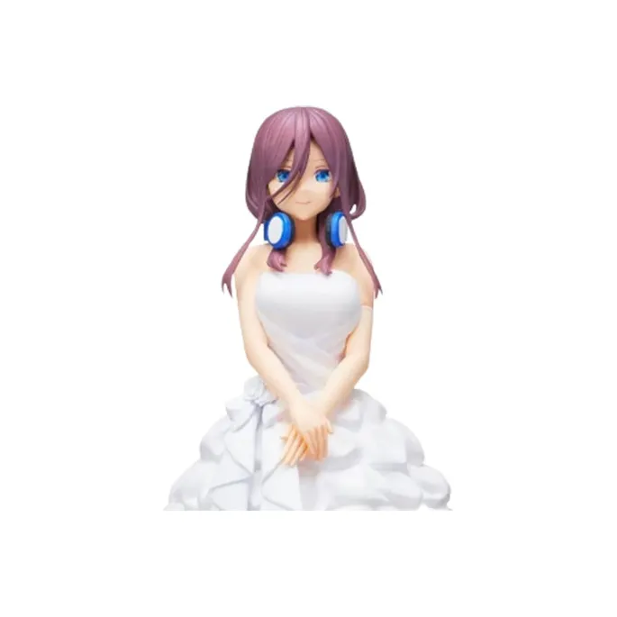 SEGA Miku Nakano The Quintessential Quintuplets Wedding Dress Figure Bonus Gifts 22cm