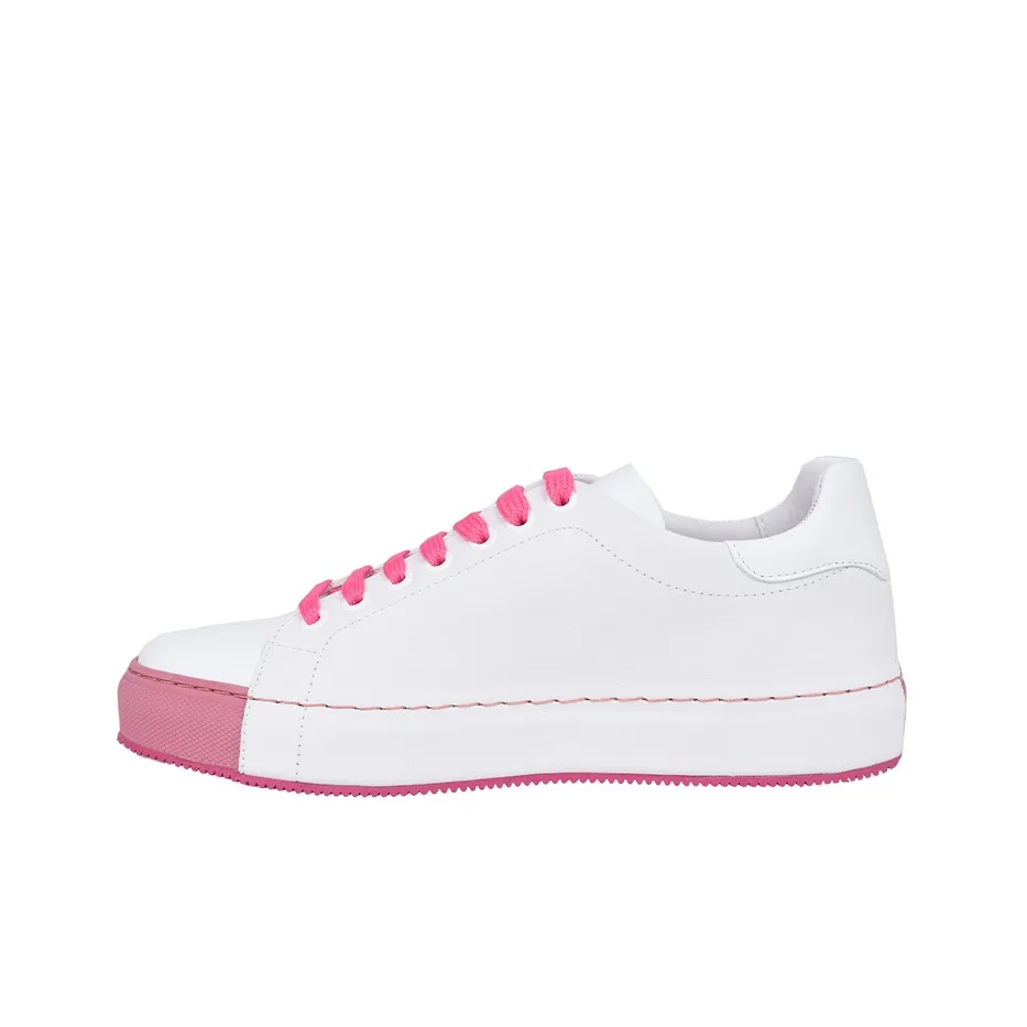 MOSCHINO Низкие кроссовки для скейтбординга Женские Белые