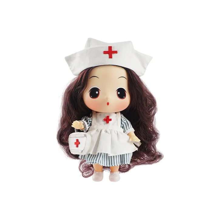 Ddung Cute Nurse Doll, Around 18cm Ball Jointed Dolls