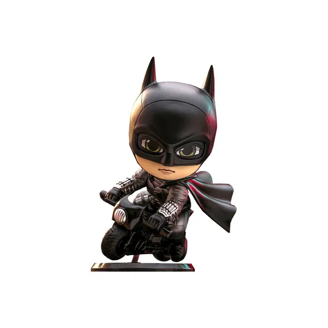 Hot Toys Batman Cosbaby 2022 Movie & Batcycle Set Chibi Figures 12.5cm