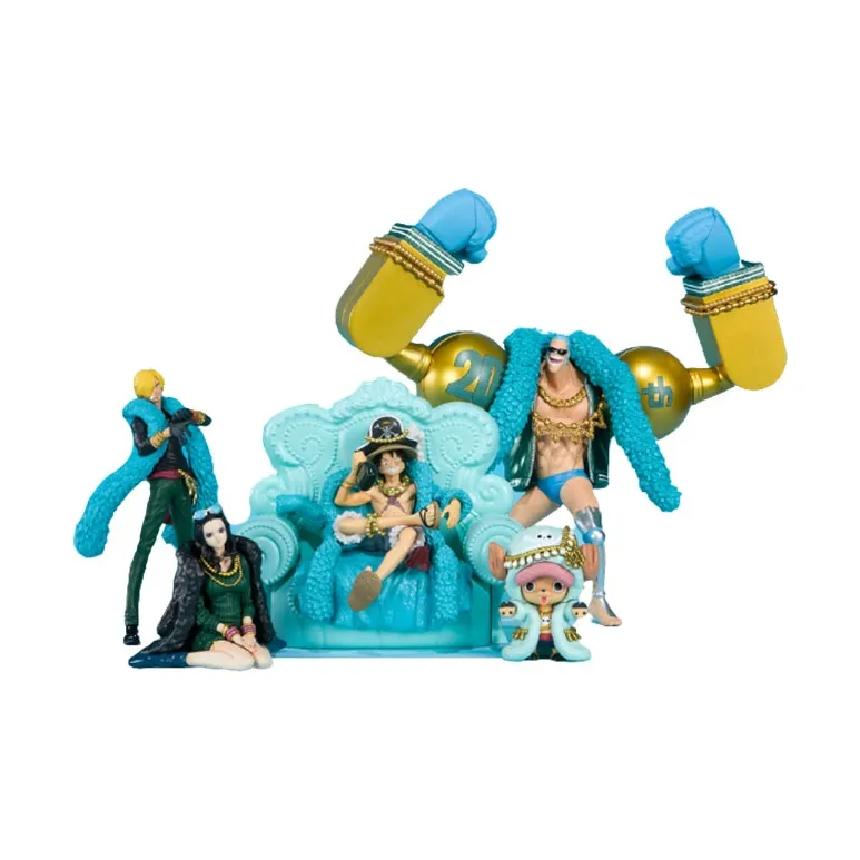BANDAI One Piece Character Bandai Tamashii Box One Piece Straw Hat Crew 9 Person Set Vol.1 Egg Full Box Scale Figures